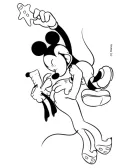 Mickey Mouse kleurplaat 5